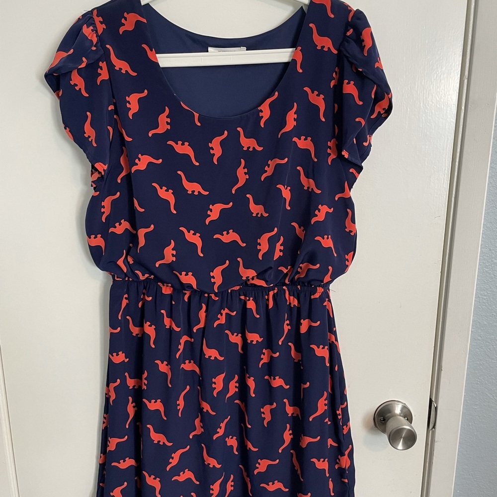 Modcloth OH My Gosh Dino dress size XL - Picture 2 of 5